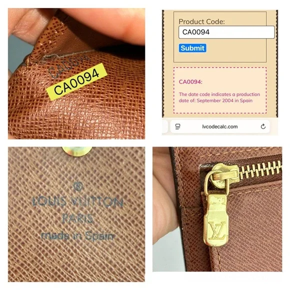 Vintage LOUIS VUITTON Monogram Canvas Passport Trifold Wallet Brown Authentic - Picture 3 of 17